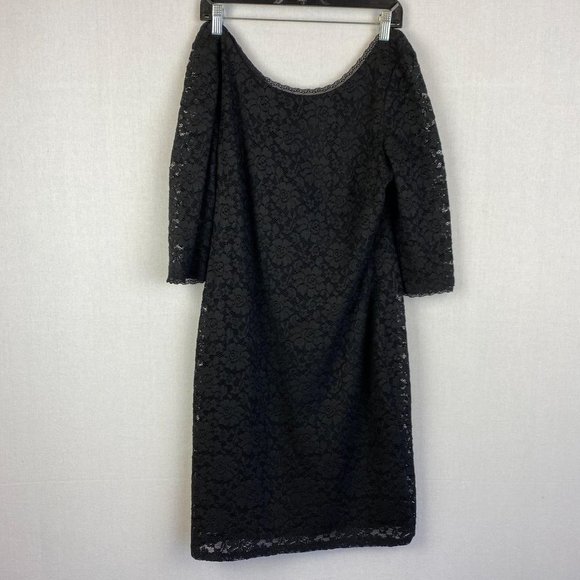 ELIZA J Off-Shoulder Lace Dress